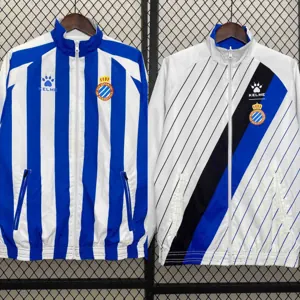 24-25 RCD Espanyol Trench Coat Reversible Windbreaker Double-Sides Jacket AAAAJersey Supplier Y