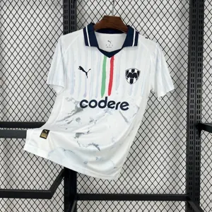 25-26 Monterrey x KidSuper White Special Edition Kit Soccer T-Shirt AAAAJersey Supply Yupoo