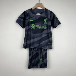 23-24 Kids Liverpool Goalkeeper Black Size 16-28