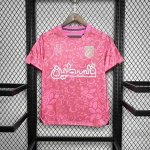2024 Palestina Training Pink Kit Football Apparel AAAAJersey Wholesale Yupoo