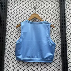 25-26 Manchester City Home Women Yoga Vest Kit Soccer T-Shirt AAAAJersey Supply Yupoo 1