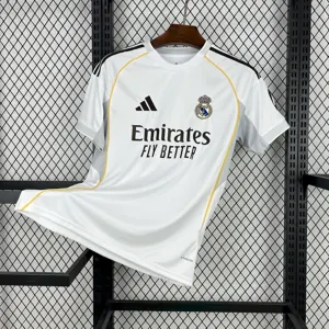 25-26 Real Madrid Home Kit Football T-Shirt AAAAJersey Dropship Yupoo S-4XL