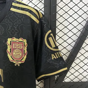 24-25 Bayern Munich 125th Anniversary Black Kit Soccer T-Shirt AAAAJersey Dropship Yupoo 6