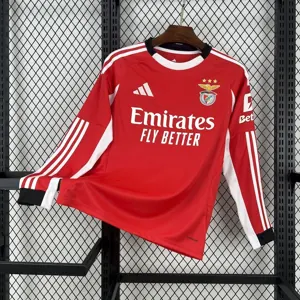 25-26 Benfica Home Long Sleeve Kit Football T-Shirt AAAAJersey Supply Yupoo