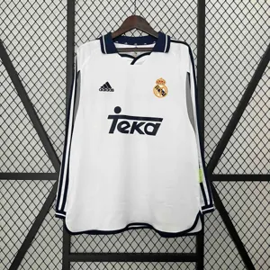 00-01 Real Madrid Home Retro Kit Long Sleeve Vintage Shirt Football AAAAJersey Supplier