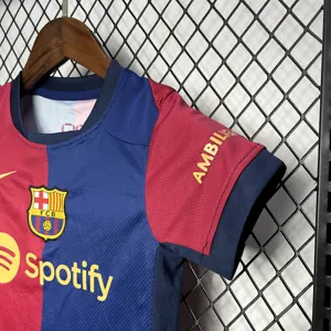 24-25 Barcelona Home Kid Kits Youth Apparels AAAAJersey Wholesale Yupoo 2