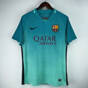 16-17 Barcelona Third green retro jersey