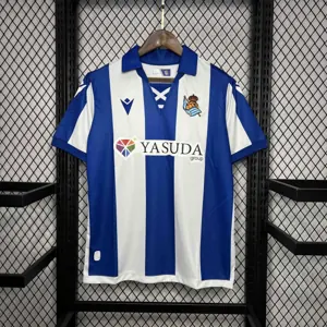 24-25 Real Sociedad Home Kit Soccer Uniform AAAAJerseys Dropshipping Yupoo
