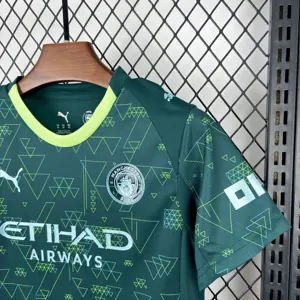 25-26 Manchester City Fourth Kids Kit Soccer Youth Apparels AAAAJersey Supply Yupoo 5