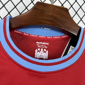 25-26 West Ham United x Iron Maiden 50th Anniversary Football T-Shirt AAAAJersey Wholesale Yupo 6