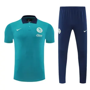 25-26 Club America Green POLO Training Kits Football Tracksuits