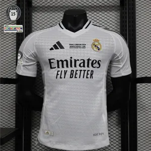 24-25 Real Madrid Home Kit Player Version Shirt With All Kind of Badges Soccer AAAAJerseys Yupo