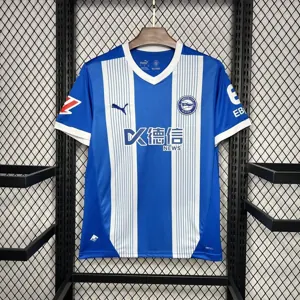 24-25 Alaves Home Kit Football Wears Sport AAAAJersey Yupoo