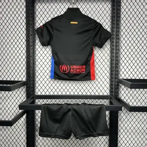 24-25 Barcelona Away Kid Kits Youth Apparels AAAAJersey Supplier Yupoo 2