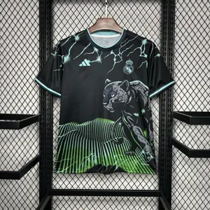 24-25 Real Madrid Green Jaguar Special Edition Kit Soccer Uniforms Soccer AAAAJersey Yupoo