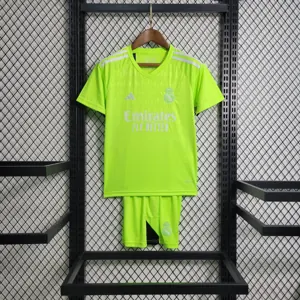 23-24 Real Madrid Kids Green Goalkeeper Kits Soccer Jerseys Yupoo