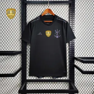 23-24 All sponsor+patch Flamengo Black Soccer Jerseys 4
