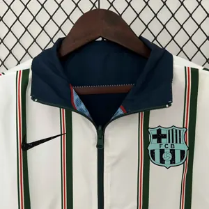 23-24 Barcelona Reversible Windbreaker Double-Sides Jacket Soccer Jerseys For Sale 6