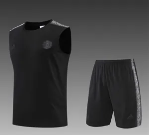 22-23 Manchester United vest training suit kit Black
