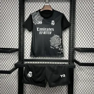 24-25 Real Madrid Y3 Kid Kits Black Youth Apparels AAAAJersey Wholesale Yupoo