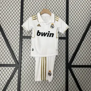 11-12 Real Madrid Home Retro Kids Kit Size-16-28 Soccer Jersey Yupoo