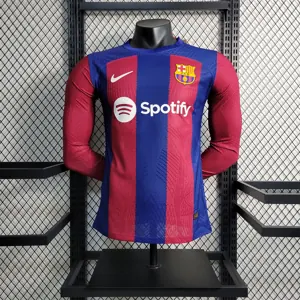 23-24 Barcelona home player version Long Sleeve