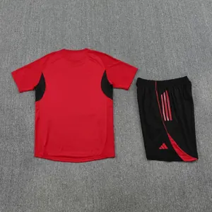 25-26 Manchester United Red Training Kits Football Tracksuits 1
