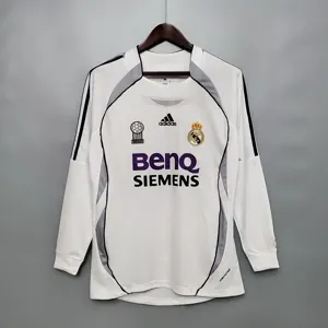 06-07 Real Madrid home long sleeve
