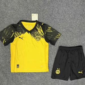 25-26 Dortmund Home Kid Kits Youth Apparels AAAAJersey Dropship Yupoo
