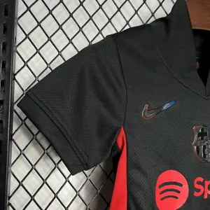24-25 Barcelona Away Kid Kits Youth Apparels AAAAJersey Supplier Yupoo 1