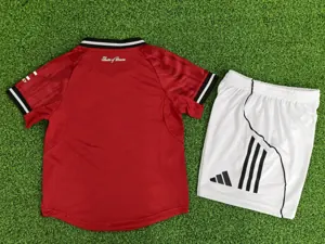 25-26 Manchester United Home Kid Player Version Kits Youth Apparels AAAAJersey Supply Yupoo 1
