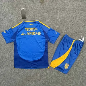 24-25 Tigres UANL Away Kid Kits Youth Apparels AAAAJersey Supply Yupoo 1