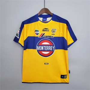 01-02 Tigres UANL Home Retro Kit Soccer Jerseys Yupoo