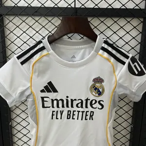 25-26 Real Madrid Home Kid Kits Youth Apparels AAAAJersey Dropship Yupoo 2