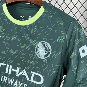 25-26 Manchester City Fourth Away Kit Soccer T-Shirt AAAAJersey Yupoo 6