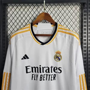 23-24 Real Madrid Home Long Sleeve Size S-XXL 5
