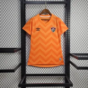 24-25 Fluminense Training Women Kit Orange Lady Shirt Football AAAAJersey Supplier