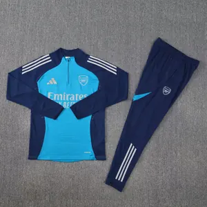 25-26 Arsenal Training Kits Long Blue&Navy Football Tracksuits 2
