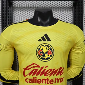 26-27 Club America Home Kit Soccer Player Version Long Sleeve T-Shirt AAAAJersey Supply Yupoo 8 7