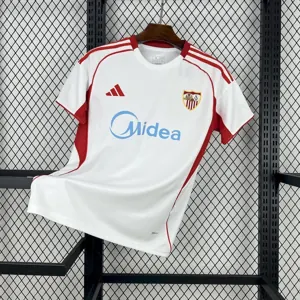 25-26 Sevilla Home Shirt Football Apparels AAAAJersey Supply Yupoo
