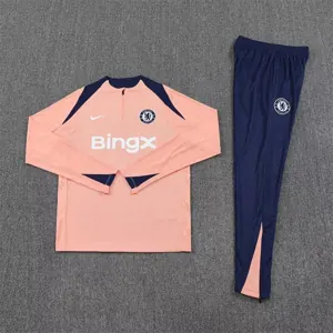 25-26 Chelsea Orange Training Kits Long Football Tracksuits 1