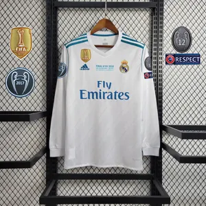 17-18 Real Madrid home long sleeve