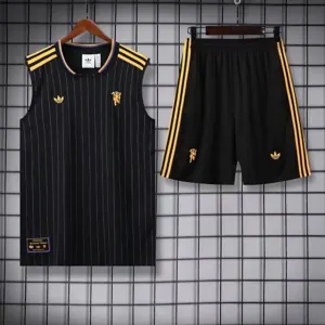 25-26 Manchester United Black Casual Vest Kit Soccer AAAAJersey Yupoo