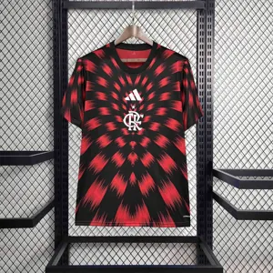 25-26 Flamengo Pre-Match Red Kit Soccer T-Shirt AAAAJersey Supplier Yupoo