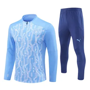 24-25 Manchester City Long Sleeve Training Suit Football Shirts