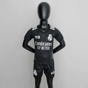 22-23 Real Madrid Y3 black kids kit