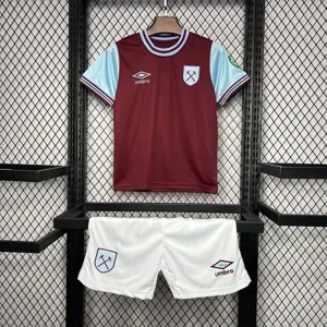 24-25 West Ham Home Kid Kits Youth Apparels Sport AAAAJersey Yupoo