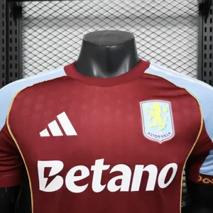 25-26 Aston Villa Home Player Version Shirt Football Uniforms AAAAJersey Dropship Yupoo 1