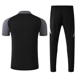 25-26 Manchester United Black POLO Training Kits Football Tracksuits 1