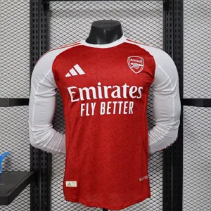25-26 Arsenal Home Long Sleeve Kit Player Version Shirt AAAAJersey Wholesale Yupoo